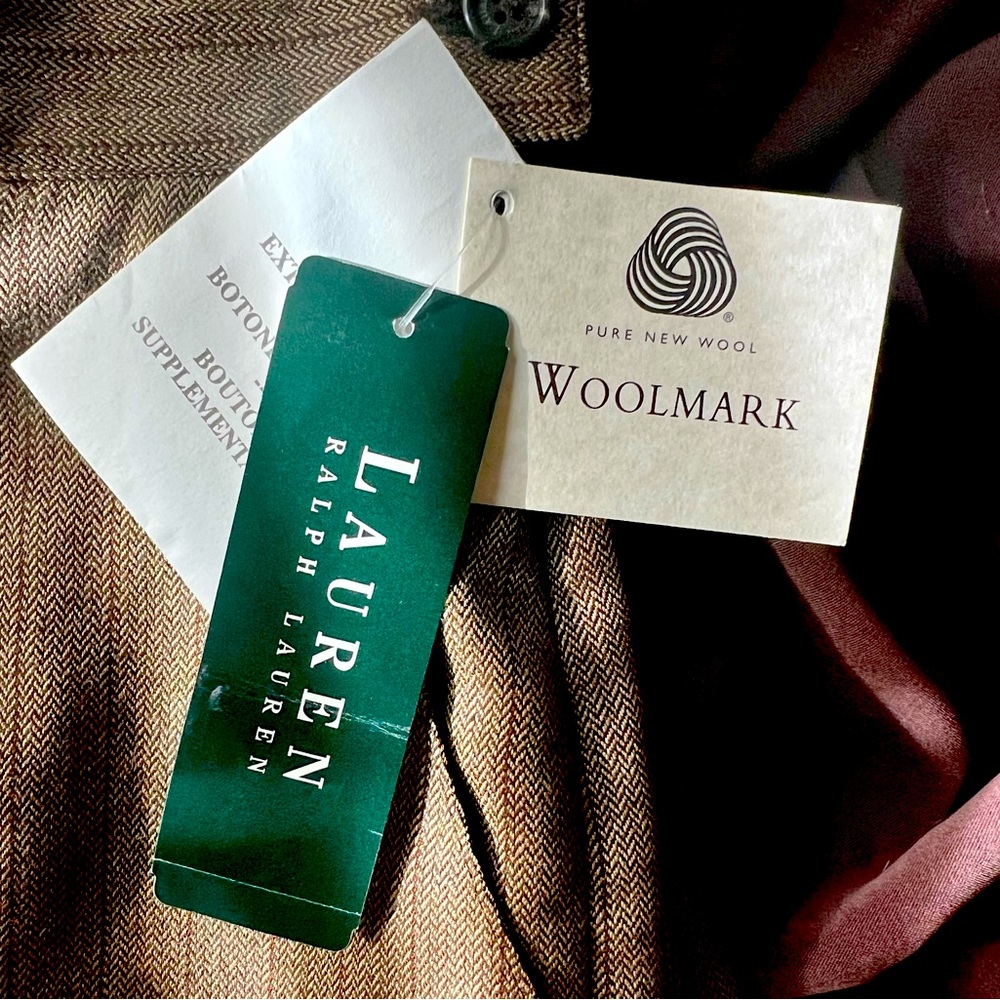 VTG 90’s Ralph Lauren wool woolmark slacks NWT